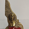 Atatürk Dekoratif Biblo - Gold Eskitme - Masaüstü Atatürk Dekoratif Biblo - Gold Eskitme - Masaüstü
