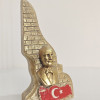 Atatürk Dekoratif Biblo - Gold Eskitme - Masaüstü Atatürk Dekoratif Biblo - Gold Eskitme - Masaüstü