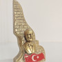Atatürk Decorative Figurine - Gold Antique - Desktop Atatürk Decorative Figurine - Gold Antique - Desktop