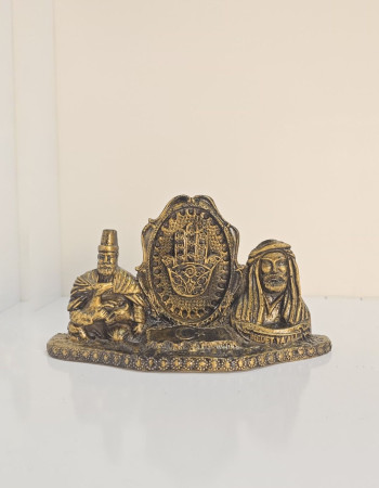 Hz. Ali Hacıbektaş Fatma Ana Elli Statue Figurine - Gold Antique Hz. Ali Hacıbektaş Fatma Ana Elli Statue Figurine - Gold Antique