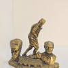 Atatürk Dekoratif Biblo - Üçlü Masaüstü - Gold Eskitme Atatürk Dekoratif Biblo - Üçlü Masaüstü - Gold Eskitme