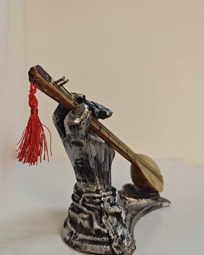 Hand Instruments Portable Decorative Figurine - Silver Antique Hand Instruments Portable Decorative Figurine - Silver Antique