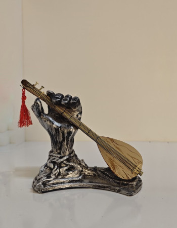 Hand Instruments Portable Decorative Figurine - Silver Antique Hand Instruments Portable Decorative Figurine - Silver Antique