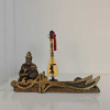 Hacı Bektaş Reeded Business Card Holder Zülfikar Sword Figurine - Gold Antique Hacı Bektaş Reeded Business Card Holder Zülfikar Sword Figurine - Gold Antique