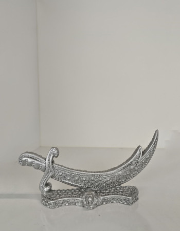 Special Design Zülfikar Desktop Fixed Sword - Gold and Silver Options Special Design Zülfikar Desktop Fixed Sword - Gold and Silver Options