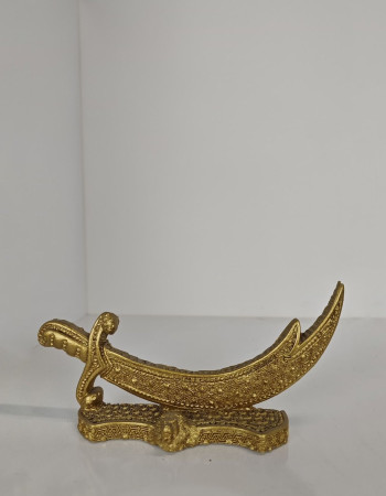 Special Design Zülfikar Desktop Fixed Sword - Gold and Silver Options Special Design Zülfikar Desktop Fixed Sword - Gold and Silver Options