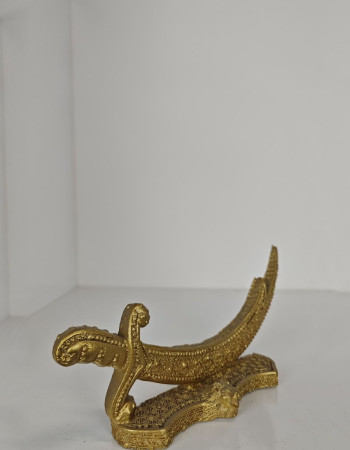 Special Design Zülfikar Desktop Fixed Sword - Gold and Silver Options Special Design Zülfikar Desktop Fixed Sword - Gold and Silver Options