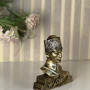 Atatürk Büst Dekoratif Biblo - Gold Eskitme - Masaüstü
