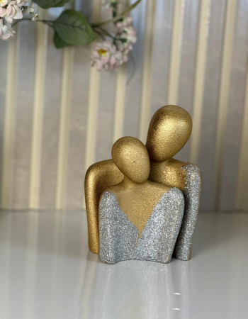 Sarılan çift Heykel Biblo büyük boy