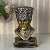 Atatürk Büst Cumhuriyet Dekoratif Biblo - Gold Eskitme - Masaüstü Atatürk Büst Cumhuriyet Dekoratif Biblo - Gold Eskitme - Masaüstü