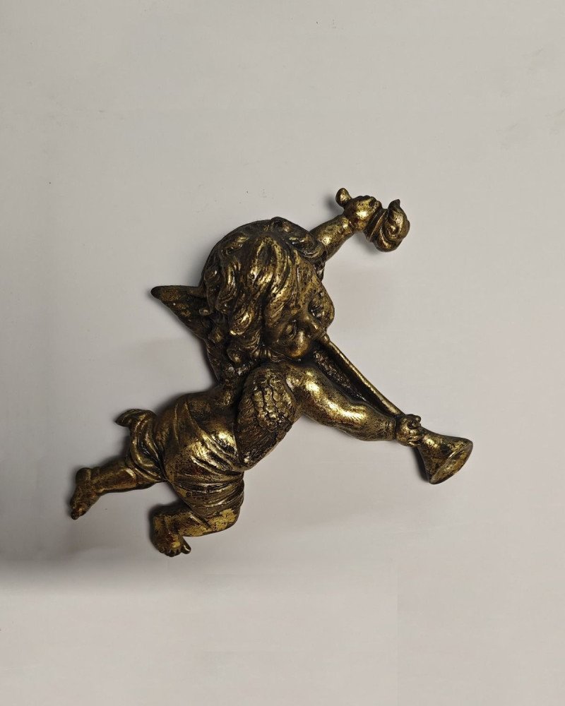 Özel Tasarım Polyester Döküm Gold Eskitme Biblo Duvar Süsü Özel Tasarım Polyester Döküm Gold Eskitme Biblo Duvar Süsü