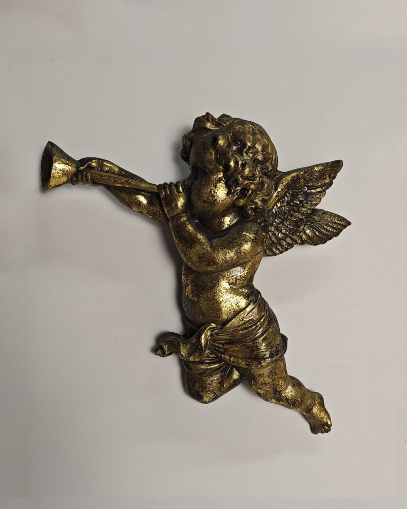 Özel Tasarım Polyester Döküm Gold Eskitme Duvar Süsü Biblo Özel Tasarım Polyester Döküm Gold Eskitme Duvar Süsü Biblo