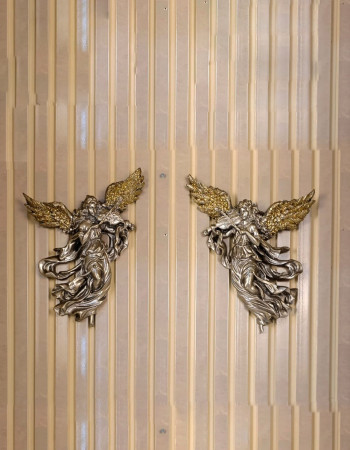 Özel Tasarım Çiftli Keman Çalan Kadın Kanatlı Melek Dekoru Özel Tasarım Çiftli Keman Çalan Kadın Kanatlı Melek Dekoru