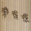 Special Design Winged Silver Antique Baby Angel Decor 3 Pieces Special Design Winged Silver Antique Baby Angel Decor 3 Pieces