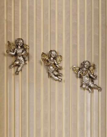 Özel Tasarım Kanatlı Silver Eskitme Bebek Melek Dekoru 3 Adet Özel Tasarım Kanatlı Silver Eskitme Bebek Melek Dekoru 3 Adet