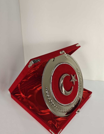 Özel Tasarım Filografi Türk Bayrağı Plaket - Gümüş Renk Seçeneği Özel Tasarım Filografi Türk Bayrağı Plaket - Gümüş Renk Seçeneği