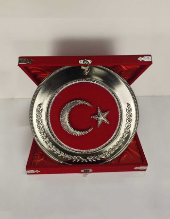 Özel Tasarım Filografi Türk Bayrağı Plaket - Gümüş Renk Seçeneği Özel Tasarım Filografi Türk Bayrağı Plaket - Gümüş Renk Seçeneği