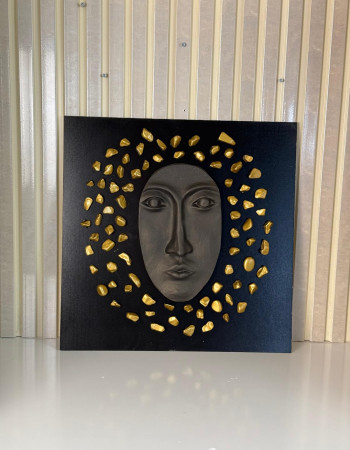 Dekoratif İnsan YÜzü Özel Tasarım Duvar Dekorasyon Tablosu