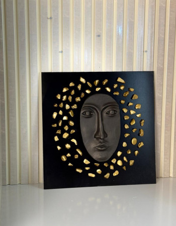 Dekoratif İnsan YÜzü Özel Tasarım Duvar Dekorasyon Tablosu