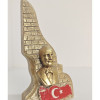 Atatürk Dekoratif Biblo - Gold Eskitme - Masaüstü Atatürk Dekoratif Biblo - Gold Eskitme - Masaüstü
