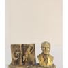 Atatürk Decorative Figurine with Book - Gold Antique - Desktop Atatürk Decorative Figurine with Book - Gold Antique - Desktop