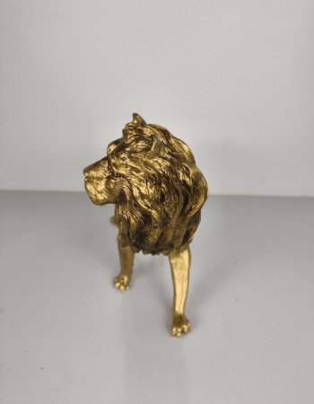 Aslan Ayakta Dekoratif Heykel Biblo - Özel Tasarım