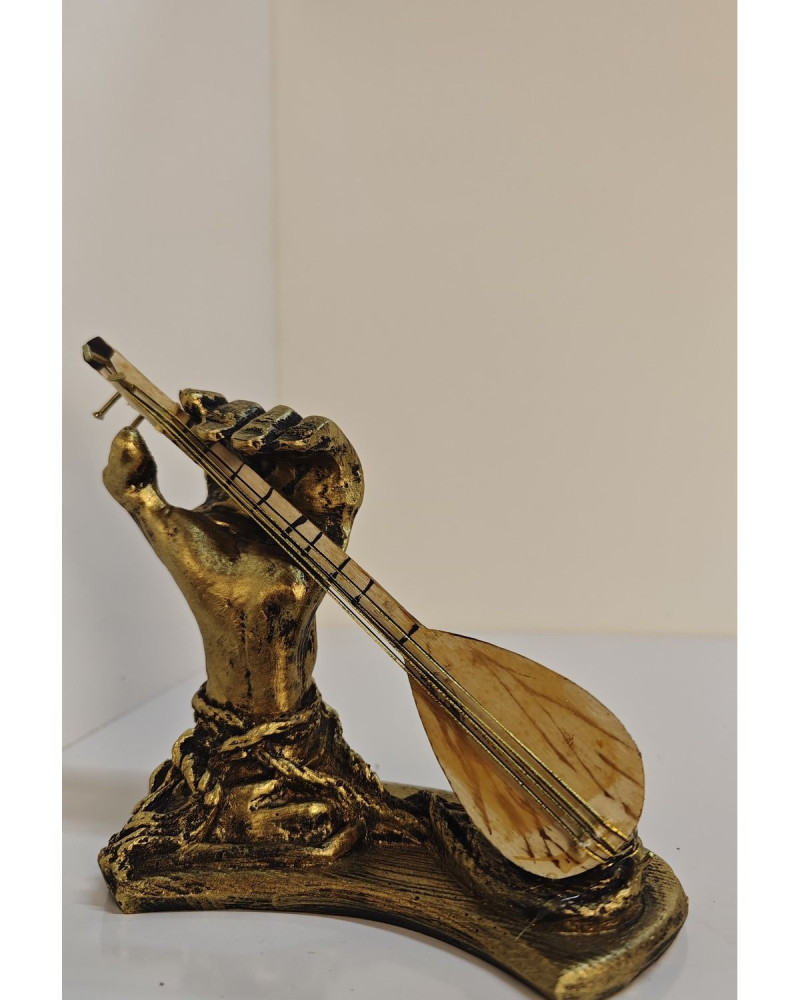 El Saz Dekoratif Biblo - Gold Eskitme El Saz Dekoratif Biblo - Gold Eskitme