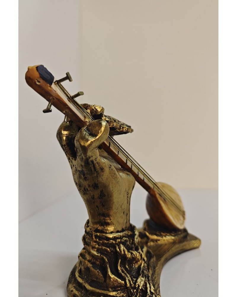 El Saz Dekoratif Biblo - Gold Eskitme El Saz Dekoratif Biblo - Gold Eskitme