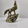 Special Design Howling Wolf Grey Wolf Statue Figurine - Gold and Silver Antique Options Special Design Howling Wolf Grey Wolf Statue Figurine - Gold and Silver Antique Options
