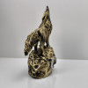 Special Design Howling Wolf Grey Wolf Statue Figurine - Gold and Silver Antique Options Special Design Howling Wolf Grey Wolf Statue Figurine - Gold and Silver Antique Options