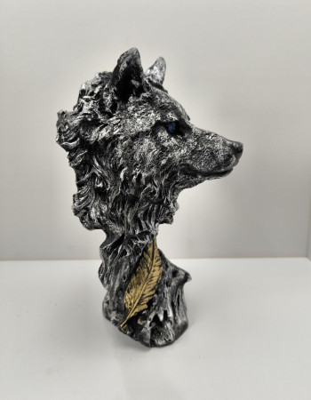 Special Design Grey Wolf Statue Figurine