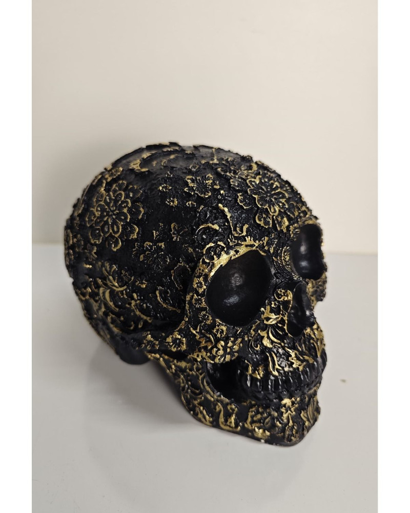 Special Design Polyester Casting Skull - Gold Antique Special Design Polyester Casting Skull - Gold Antique