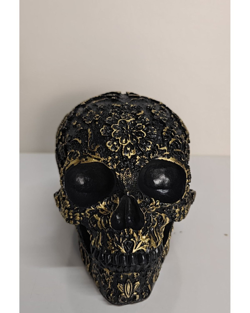Special Design Polyester Casting Skull - Gold Antique Special Design Polyester Casting Skull - Gold Antique