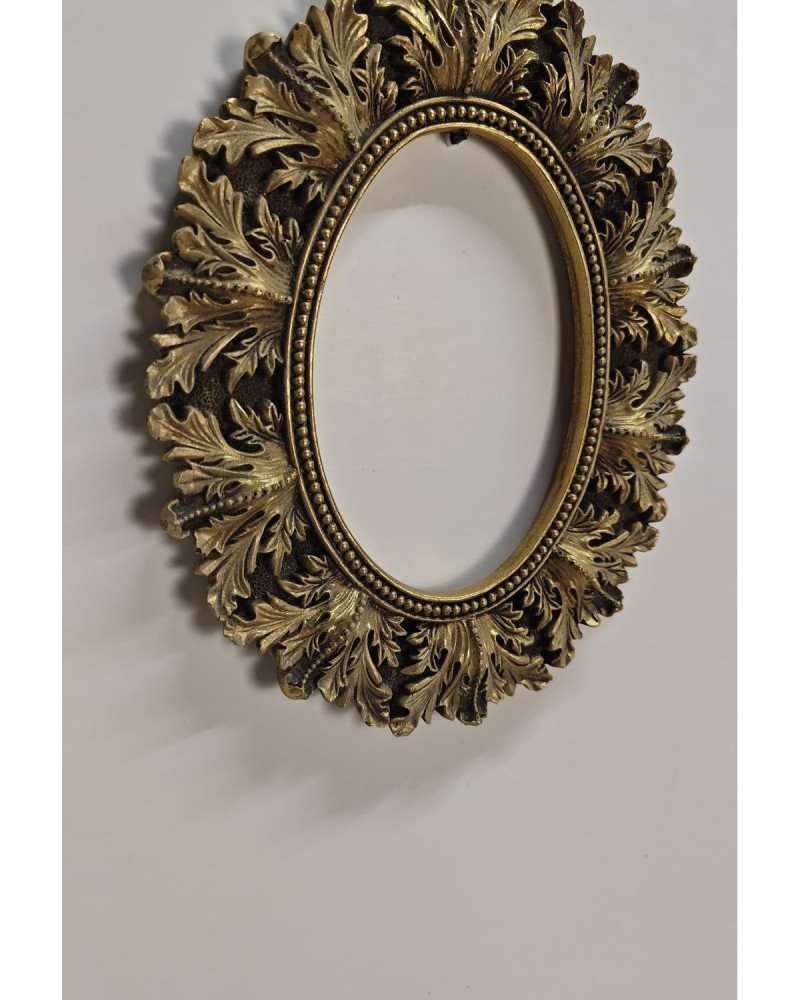 Özel Tasarım Polyester Döküm Aynalı Çerçeve - Gold Eskitme Özel Tasarım Polyester Döküm Aynalı Çerçeve - Gold Eskitme