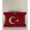Özel Tasarım Kadife Kutulu Filigrafi Ay Yıldız - 18x25 cm (Kapalı), 17 cm (Açık Hali) Özel Tasarım Kadife Kutulu Filigrafi Ay Yıldız - 18x25 cm (Kapalı), 17 cm (Açık Hali)