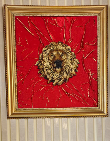 Aslan Kafası Tasarım Duvar Dekorasyon Tablosu