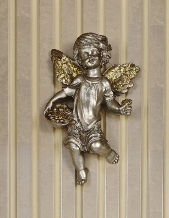 Special Design Angel Child Silver Antique Wall Decor Special Design Angel Child Silver Antique Wall Decor